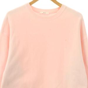 ATON 25SS NATURAL DYED URAKE オーバーサイズスウェットシャツ トレーナー 00 ピンク