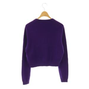 CABaN 23AW コットンカシミヤ クルーネックカーディガン ニット XS パープル /DF OS