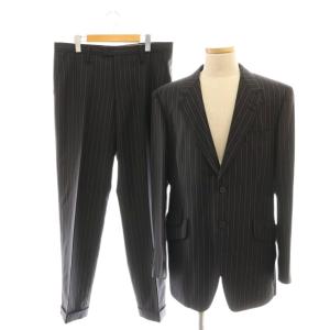 ×Ermenegildo Zegna ストライプ柄セットアップスーツ