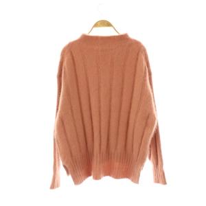 LE CIEL BLEU アンゴラ混モックネックニット セーター プルオーバー 36 スモークピンク /CX OS