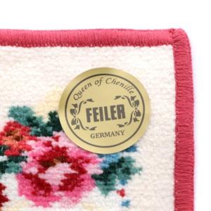FEILER ボンヴォヤージュパリ ハンカチ タオル ホワイト ピンク /YO17