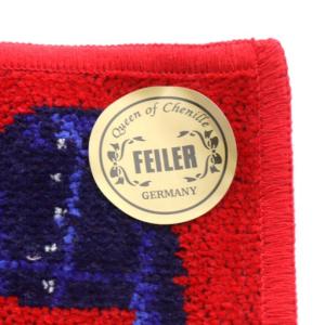 FEILER フェイラー 別注 bonjour iena ハンカチ タオル レッド /YO18