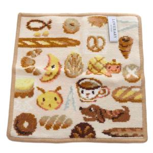 FEILER ラブラリーバイフェイラー ×カレルチャペック紅茶店 ベーカリーフレンズ ハンカチ タオル ベージュ /YO19