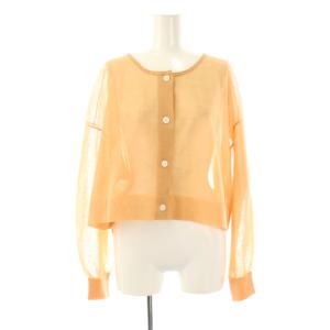 24SS FILMY COTTON カーディガン シアー ペールオレンジ /CX OS