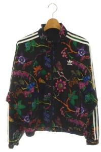 adidas Originals FLORAL Reversible Track Jacket ジャケット ジップアップ L ブラック マルチカラー