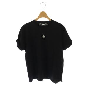 スタービジューTシャツ カットソー XS 黒 ブラック 6J0173 /CX OS