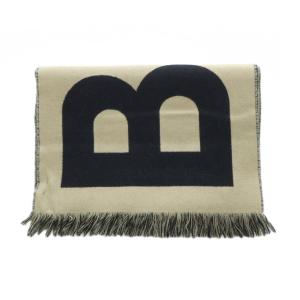 BURBERRY マフラー ウール ベージュ ブラック 8035525