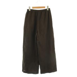 EVERYDAY I LIKE 25AW Cotton Linen Relax パンツ ストレート イージー 36 茶 ブラウン /AT