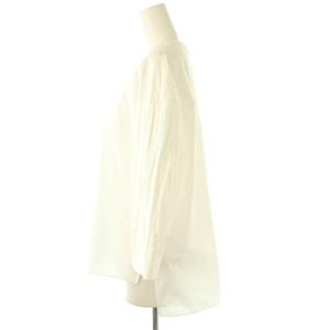 ADORE 23SS リーフオーナメントレースブラウス 七分袖 38 白 ホワイト /AT OS