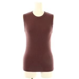 25SS dignity sleeveless トップス ニット カットソー ノースリーブ コットン ボルドー