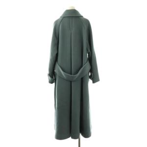 FRAY I.D FAbRica社製生地 バルマカンロングコート アウター 0 ブルー /HK OS