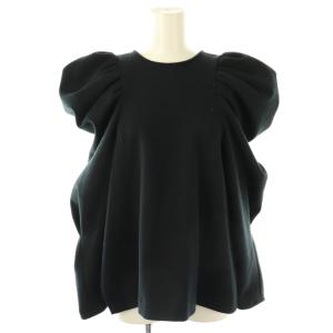 ポインティショルダートップス カットソー 長袖 S 紺 ネイビー /AT OS