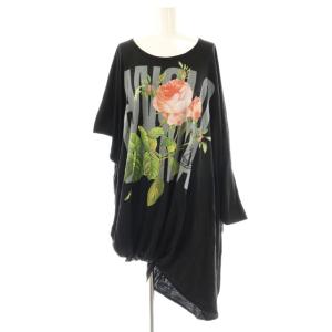 ANGLOMANIA 変形 Tシャツ S ブラック