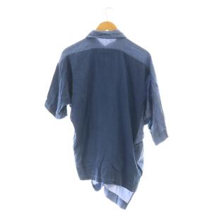 ANGLOMANIA ヴィヴィアンウエストウッド シャツ アシンメトリー 38 インディゴ 切替 /DF OS