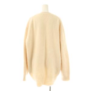 BALLSEY フラッフィーヤーン Vネックカーディガン ニット 長袖 S オフホワイト /HK OS