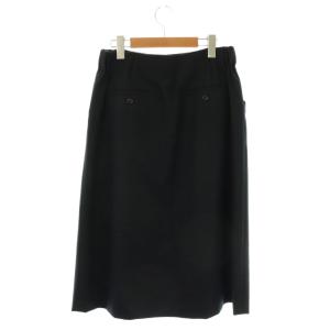 MARGARET HOWELL 23AW FLANNEL WOOL スカート 2 ネイビー