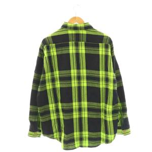 N.HOOLYWOOD COMPILE × BIC MAC 24SS チェック ネル シャツ スタンドカラー L 黄 イエロー