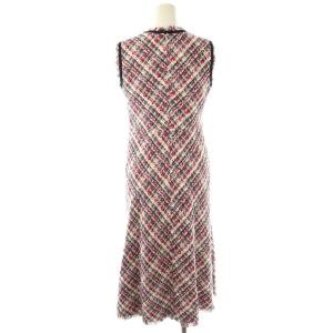 ANAYI Jules tournier ツイードスリーブレスワンピース ロング 36 マルチカラー /DF OS