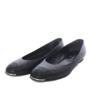 パンプス フラット ココマーク 37.5C ブラック