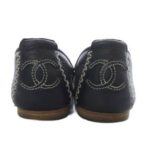 CHANEL パンプス ココマーク レザー 37 ブラック