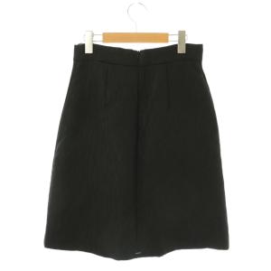 S Max Mara ウール混 プリーツスカート F38 ブラック /ES OS