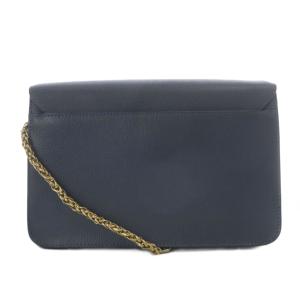 FURLA メトロポリス チェーンショルダーバッグ レザー 青 ブルー /SR