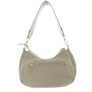 russet ハーフムーン ワンショルダーバッグ ハンドバッグ レザー ベージュ /SR