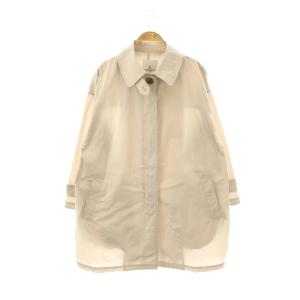 ブラン BLANC 25SS レザーパッチ ステンカラーコート スプリングコート 38 ベージュ /DF