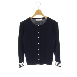 伊勢丹別注 PEARL CARDIGAN カーディガン 38 ネイビー