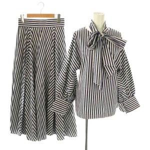 THOMAS MASON ストライプ セットアップ F 36 ブルー ホワイト