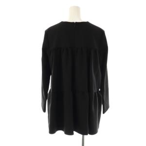 YOKO CHAN YOKOCHAN フェイクパール バックティアードブラウス 38 ブラック