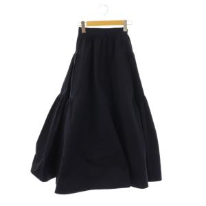 Michelle スカート フレア ロング 34 ネイビー /DF OS