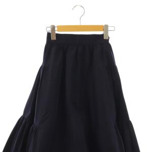 SHE Tokyo Michelle スカート フレア ロング 34 ネイビー /DF OS