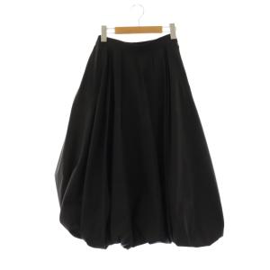 Katy バルーンスカート ギャザースカート フレア 34 ブラック /ES OS