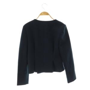 YOKO CHAN YOKOCHAN ノーカラージャケット カラーレスジャケット 38 ブラック /DF OS