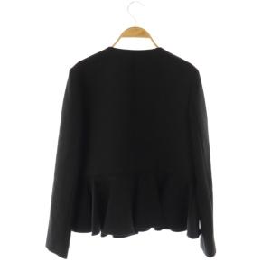 YOKO CHAN YOKOCHAN パール ペプラムジャケット 38 ブラック