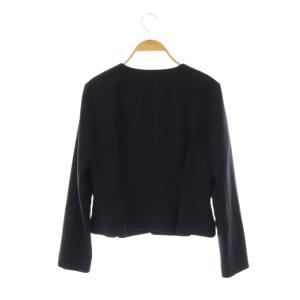 YOKO CHAN YOKOCHAN ノーカラージャケット 38 ブラック /ES OS