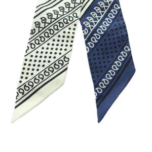 HERMES Eperon dOr Bandana ツイリー スカーフ シルク