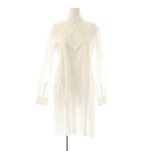 コムコム シャツワンピース コットン XS 白 AD2020 RF-B009 /CX OS