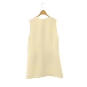 BORDERS at BALCONY 24SS TWEED GILET 36 オフホワイト