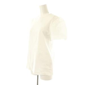 BORDERS at BALCONY フラワージャガードパフスリーブTシャツ カットソー 36 オフホワイト /DO OS