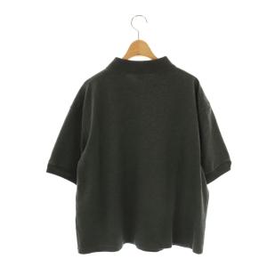 Shinzone ワイドポロシャツ 半袖 コットン FO グレー /NR OS