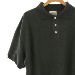 Shinzone ワイドポロシャツ 半袖 コットン FO グレー /NR OS