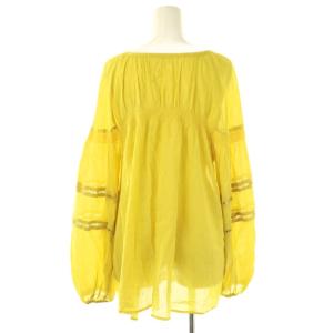 BEARDSLEY シャーリングレースシャツブラウス F イエロー /DO OS SH