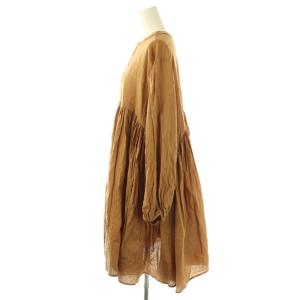 BEARDSLEY ギャザーチュニックブラウス F ブラウンベージュ /DO OS SH