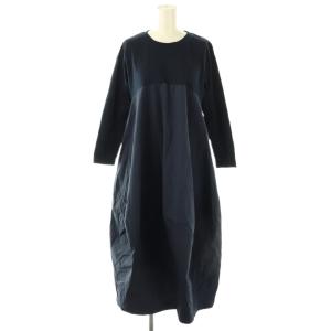 23SS 半袖コクーンマルワンピ 2 ネイビー /DO OS SH