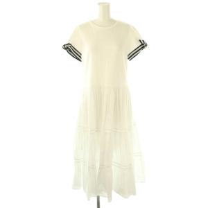 BALLERINA TEE DRESS ワンピース ロング 半袖 38 ホワイト /HK OS