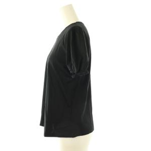 FOXEY NEW YORK プチリュバンTシャツ カットソー 半袖 40 黒 ブラック /AT OS