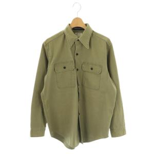HAMPTON BACK SATIN SHIRT シャツ 長袖 00 カーキ /DF OS