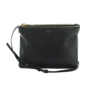 トリオ ラージ ショルダーバッグ ブラック